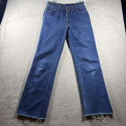 Vintage Levi’s Jeans Men’s 30x32 Blue Movin On Bootcut Flare Raw Hem 70s #3275