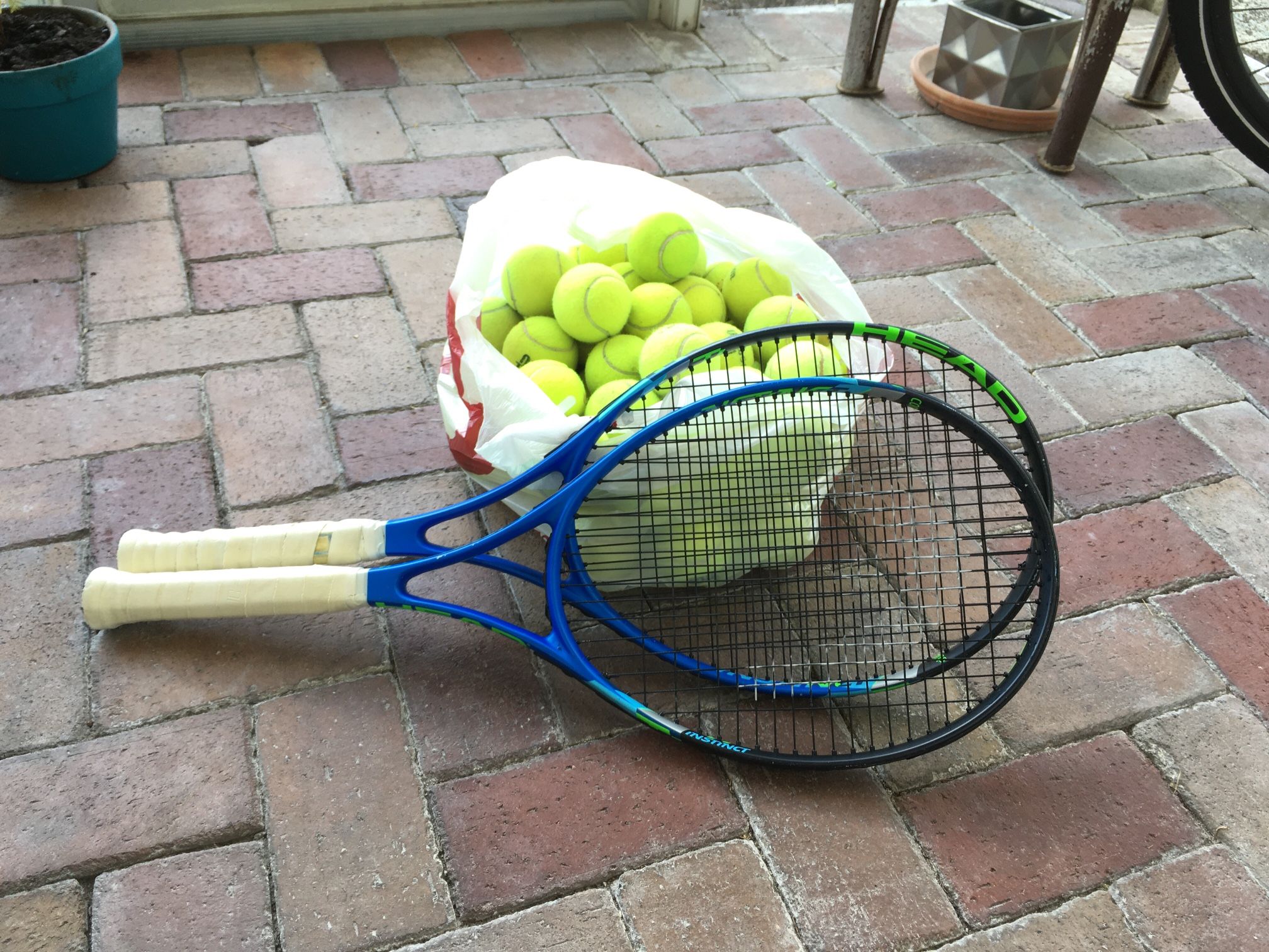 Tennis Rackets And 50 Balls 