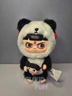 POPMART NeZha 2 Dress Up Party Series Plush Pendant - Panda Edition