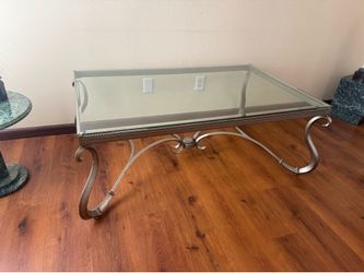 Glass Coffee Table and Side Tables