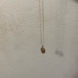 14k valentina chain with 14k san judas pendant 