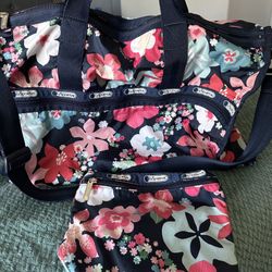 LeSportsac Large Weekender Bag Floral Pattern 