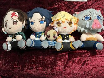 Kimetsu No Yaiba Demon Slayer Plushie Set For Sale!!