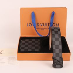 Louis Vuitton Belt And Wallet Set