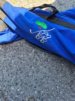 PEBBLE BEACH PGA CANVAS GOLF FLIGHT / TRAVEL BAG