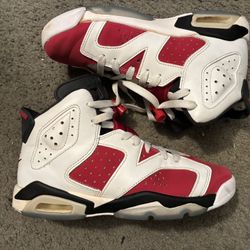 Nike Air Jordan Retro 6 Carmine Size 5 Youth