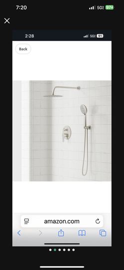 Shower System with Pressure Balance Shower Valve, Rain Shower Heads with Handheld Spray, Wall Mounted YLF-2L nickel $80