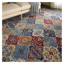 Nourison Grafix Persian Multicolor 7'10" x 9'10" Area Rug, (8x10)