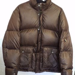 Gap Brown Down Featger Mens Puffer Jacket  Size L $40