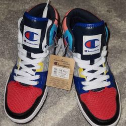 Champion 3 ON 3 Athletic Sneakers Colorblock Black Multi Mid Top Lace Up
