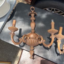 2 Decorative Wired Lamps Antique Victorian Style