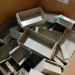 Parts Bins 10" x 5.5"-6" x 3" $.75 Each (USED)