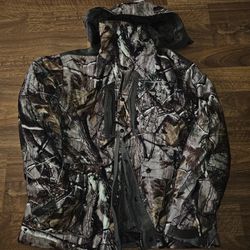 Game Winner Hooded Camo Jacket With Removable Liner