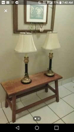 Nice pair of table lamps and shades