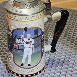 Collectible Cal Ripken Orioles Themed Baseball Beer Stein