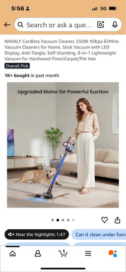 Great moving deal great condition Nadaly cordless vacuum Great deal