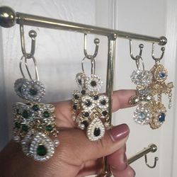  Hermos Aretes   De Oro Lamidados  A Buen Precio  