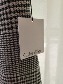 Calvin Klein Houndstooth Plaid Dress, NWT