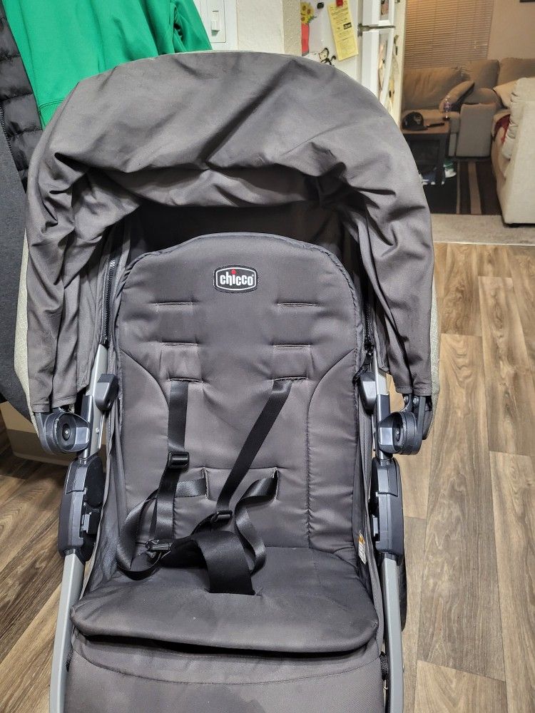 Chicco Bravo Quick-Fold Stroller - Black | Black