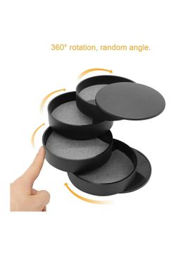 (Y6) 4 Layers Jewelry Organizer Box 360°Rotating Showcase Storage Organizer Rings Necklace Bracelet Earrings Holder