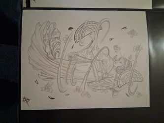 Prison art done by artist anarchy inmate