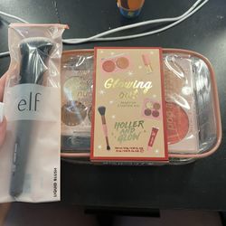 Makeup Starter Glow Kit With Brush 