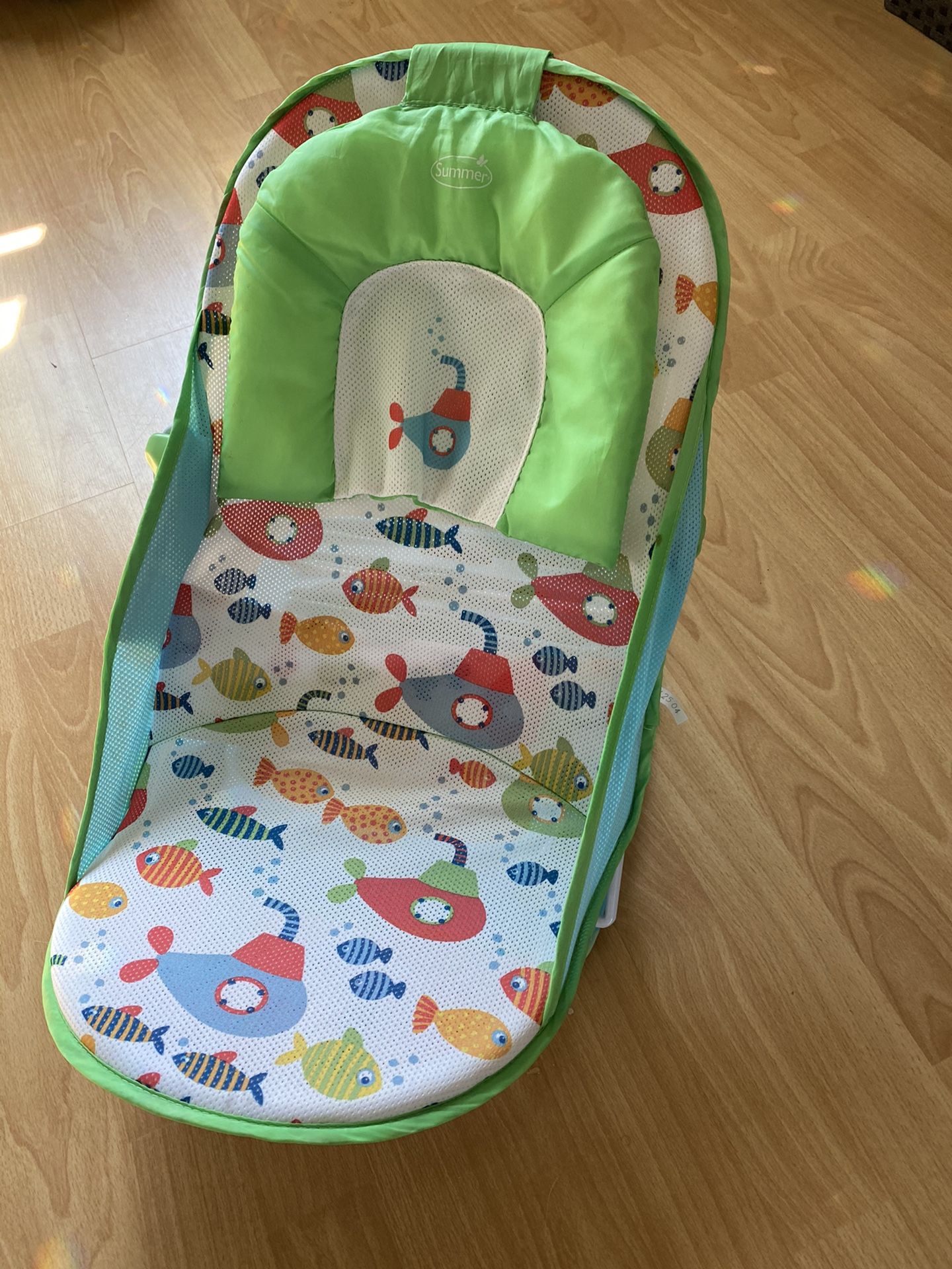 Summer deluxe baby bather blue, 2 baby towels wash cloth and swim diaper