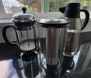 French Press, Tea Infuser, Insulated Carafe