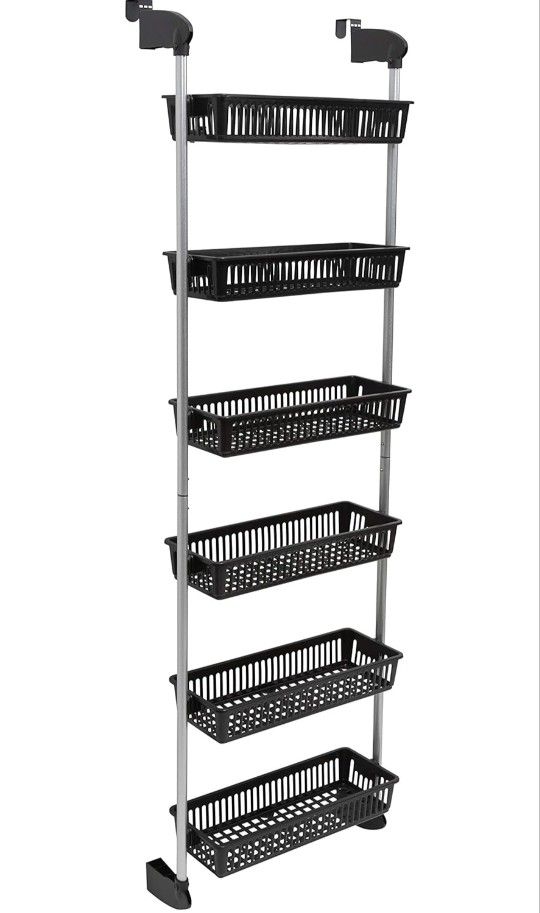 Over Door Six Basket Hanging Storage Unit BRAND NEW