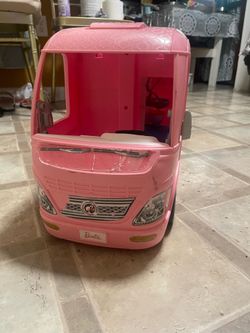 Mattel Barbie Dream Camper RV Pink 2016 Motorhome Van (incomplete)