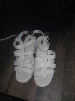 SO White Gladiator Sandals