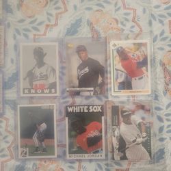 Michael jordan baseball card lot/taking Offers