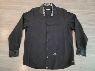 John Lennon English Laundry Extra Large Black Shirt Long Sleeve Button Up Beatles