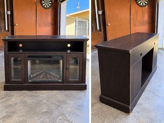 TV Stand w/ Electric Fireplace Heater 🔥
