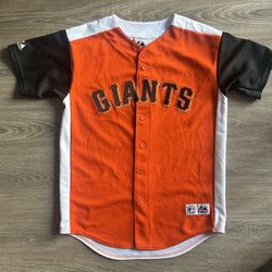 Rare Genuine Merchandise by Majestic Orange San Francisco Giants Vintage Jersey