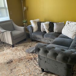 Blueish grey Sectional 