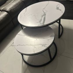 Two Modern Nesting Coffee Table For Living Room 