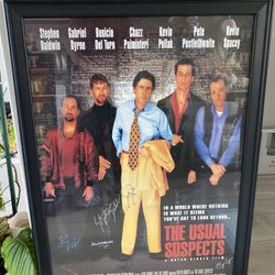 The Usual Suspects Autographed Original Movie Poster