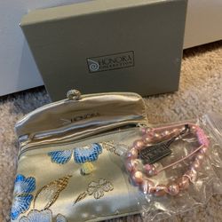 Honora Authentic Pink Pearl Bracelet 