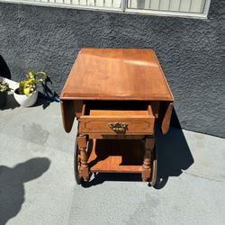 Antique Maple Bar Cart