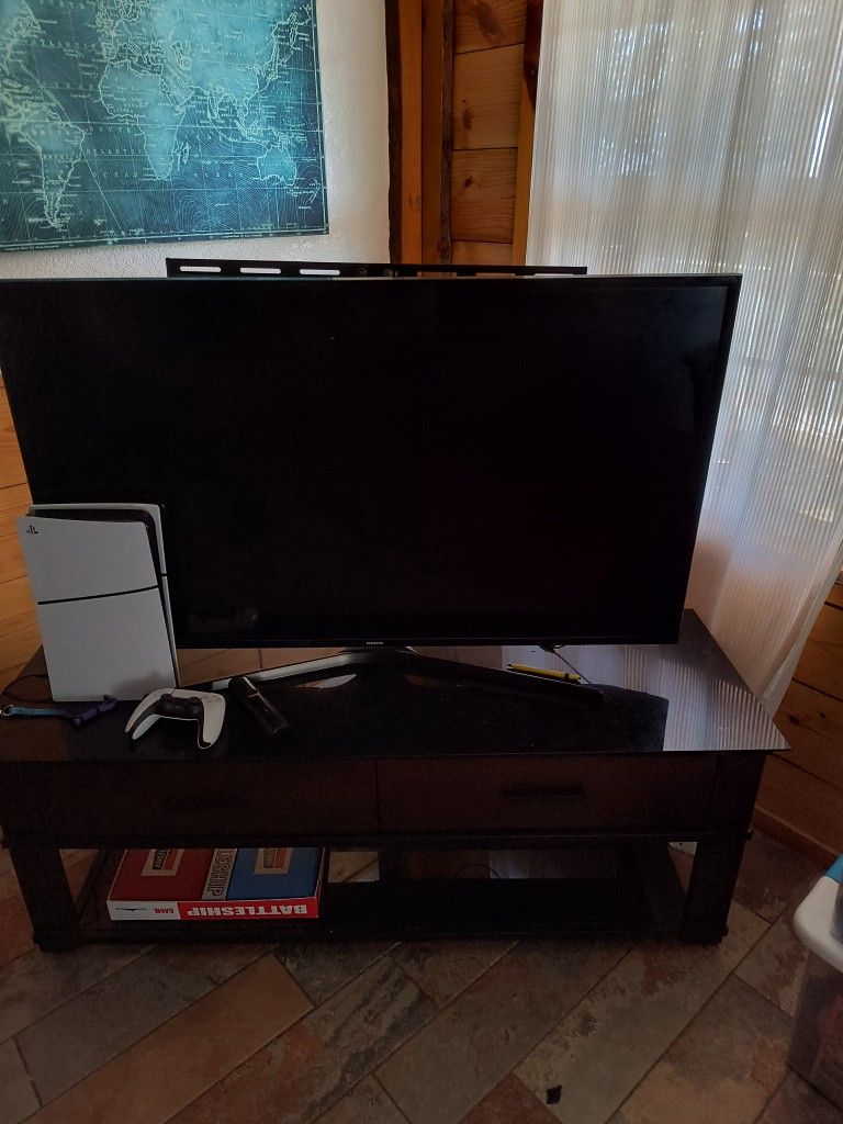 55-in Smart TV And Entertainment Stand