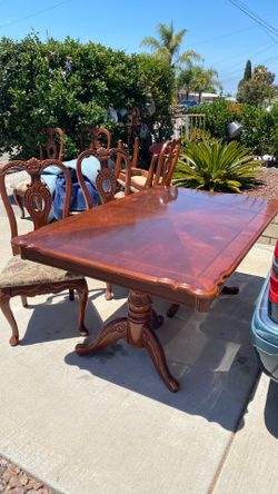 Dining Table/Solid CherryWood &  6 chairs