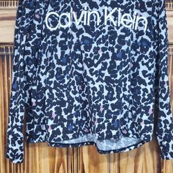 Calvin Klein Hooded Shirt - Size Small