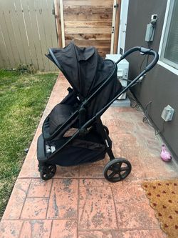 Mom push stroller