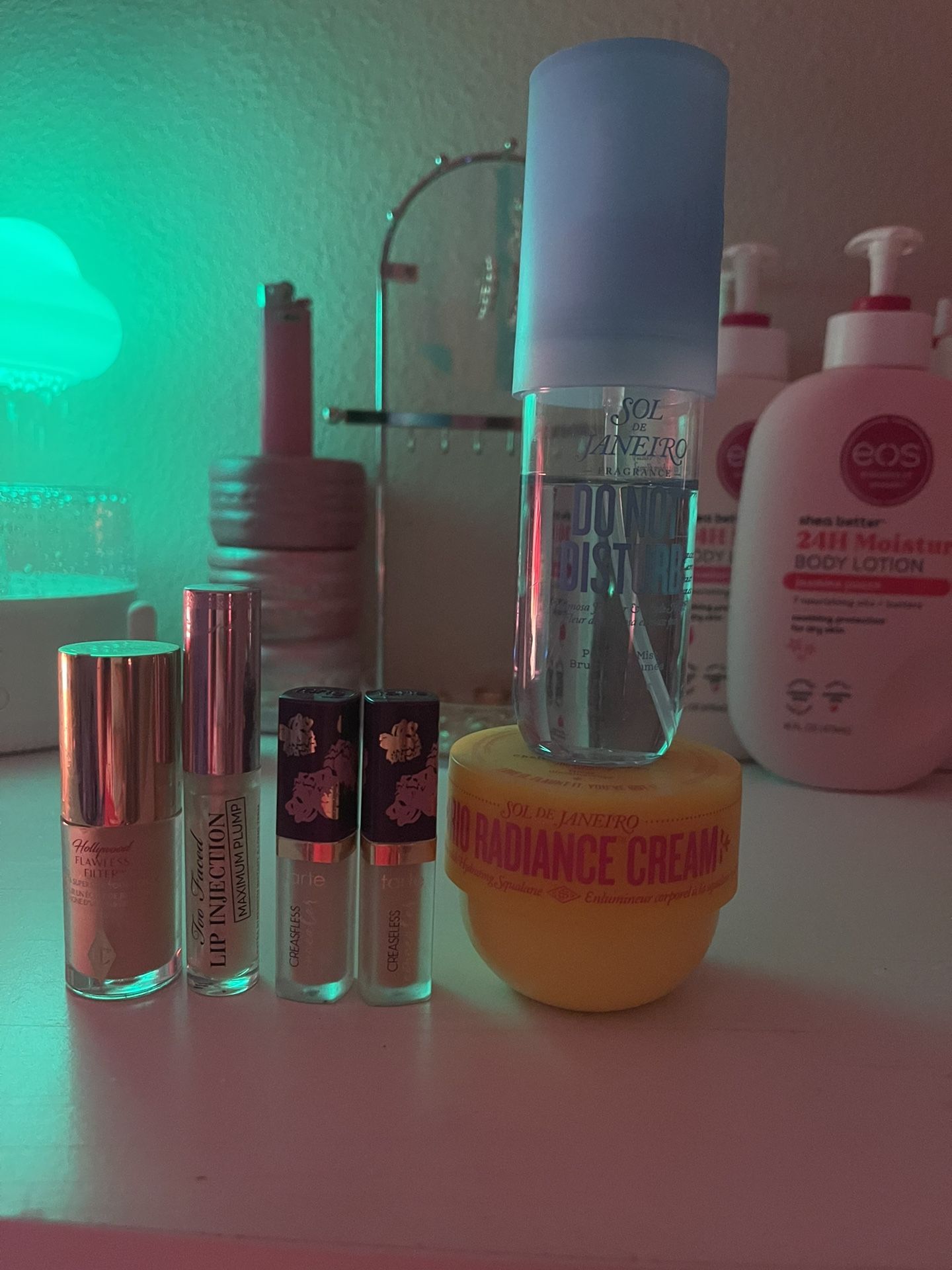 Makeup Makeup used 1/2 times not even & lotion has a lot in it and body spray not even half way empty