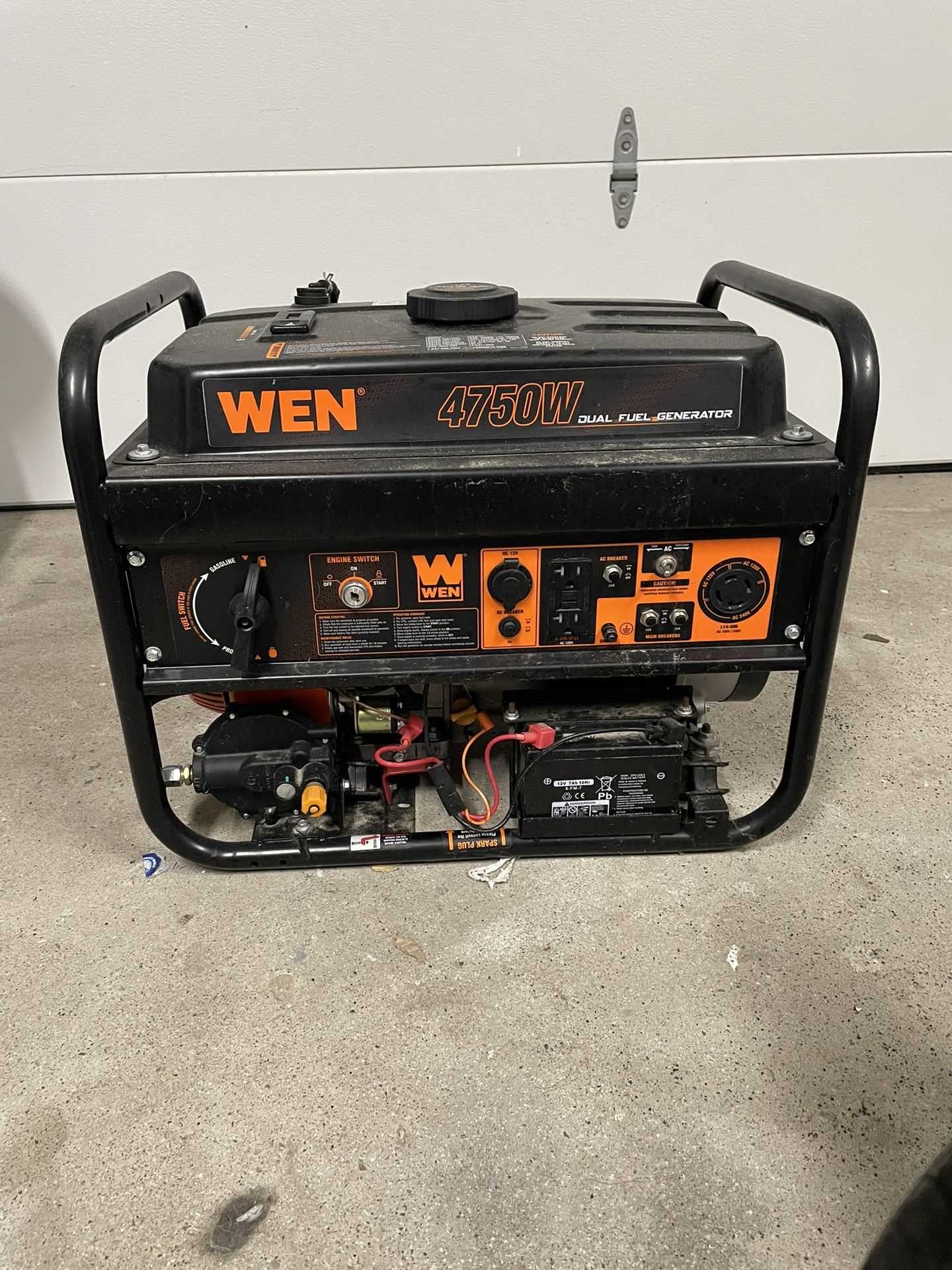 Wen generator 4750w gas/propane
