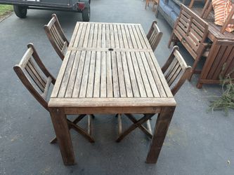 Teak Wood Outdoor Patio Set