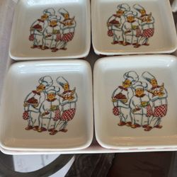 Italian Bakery Pizzeria Plate Set Appetizer Desert Bread Caffe Pizza 