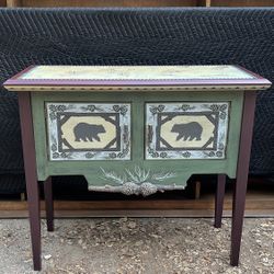 Vintage - Rustic Cabin Style Buffet Cabinet - Baby Changing Table - Country Modern - Farmhouse Console 