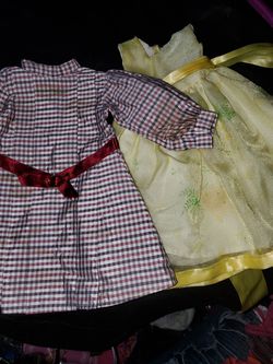 EUC American Girl Doll Clothes 2 dresses